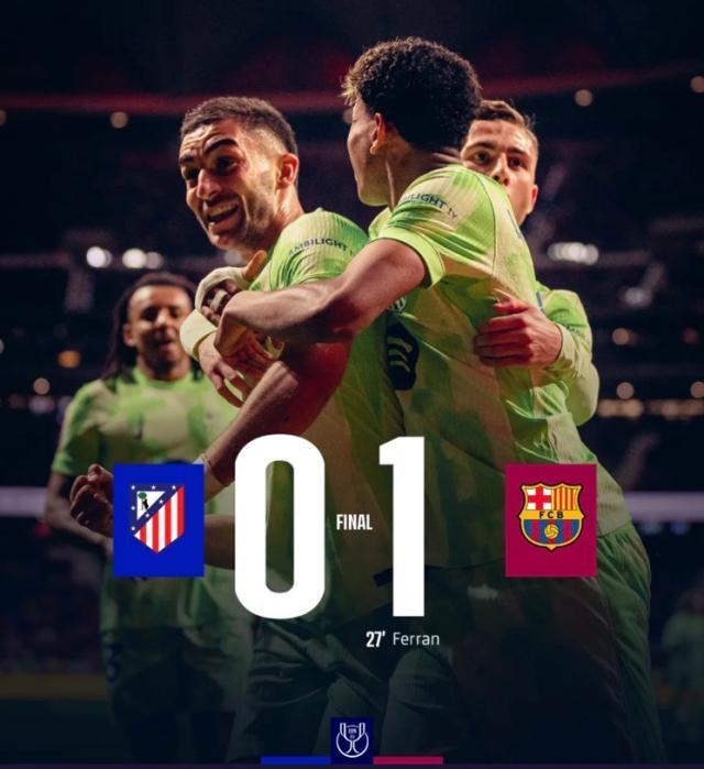 yl23455永利官网-【国王杯】费兰·托雷斯制胜，巴萨1-0马竞决赛战皇马